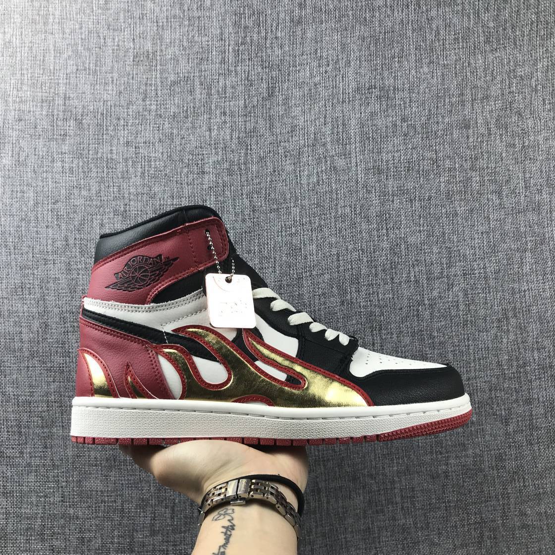 Air Jordan 1 Fire Bred Black Toe Limited AJ1 Classic