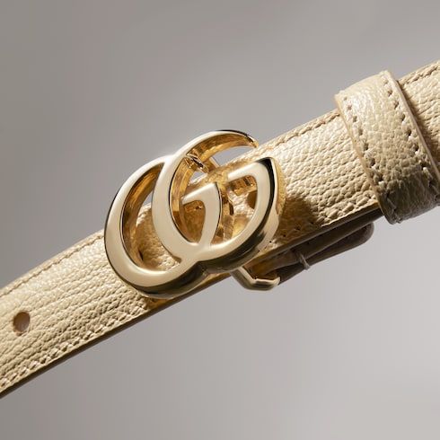 Women's Thin Double G Buckle Belt
