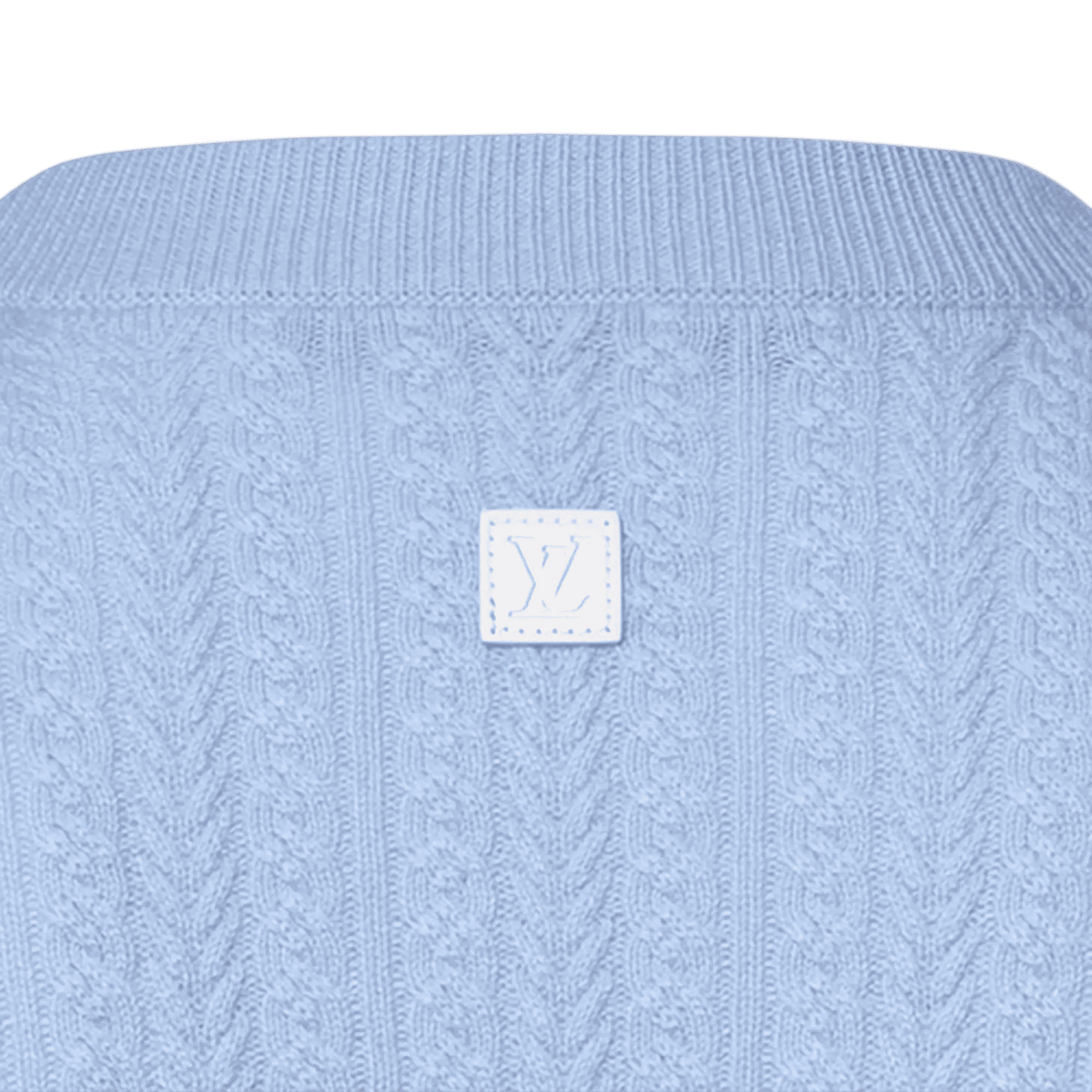 Men's Cable Knit Wool-Cashmere Crewneck