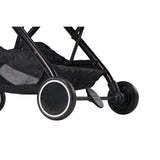 Parent's Choice Quick Fold Baby Stroller with Full-reclining Backrest, Compact and Lightweight Design for travel convenience, Black
