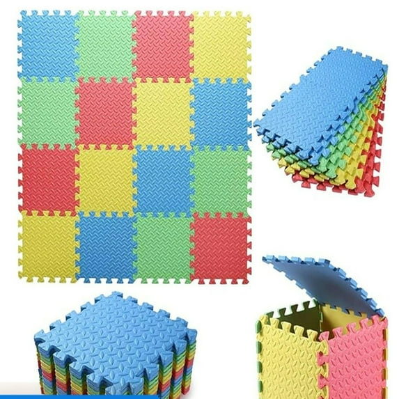 BESTSKY Baby Play Mat,EVA Foam Puzzle Board,Thick and Waterproof Play Mats for Floor,18-Piece