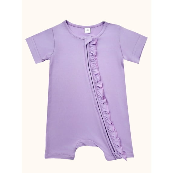 Bow Dream Baby Girl Romper 2 pack Bamboo Rayon Baby Clothes Baby Girl Short Sleeve Jumper Baby Girls’s One-Piece Rompers Summer 6-12 Months