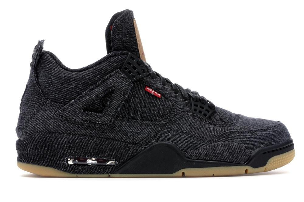 AJ4 Retro Levi's Black