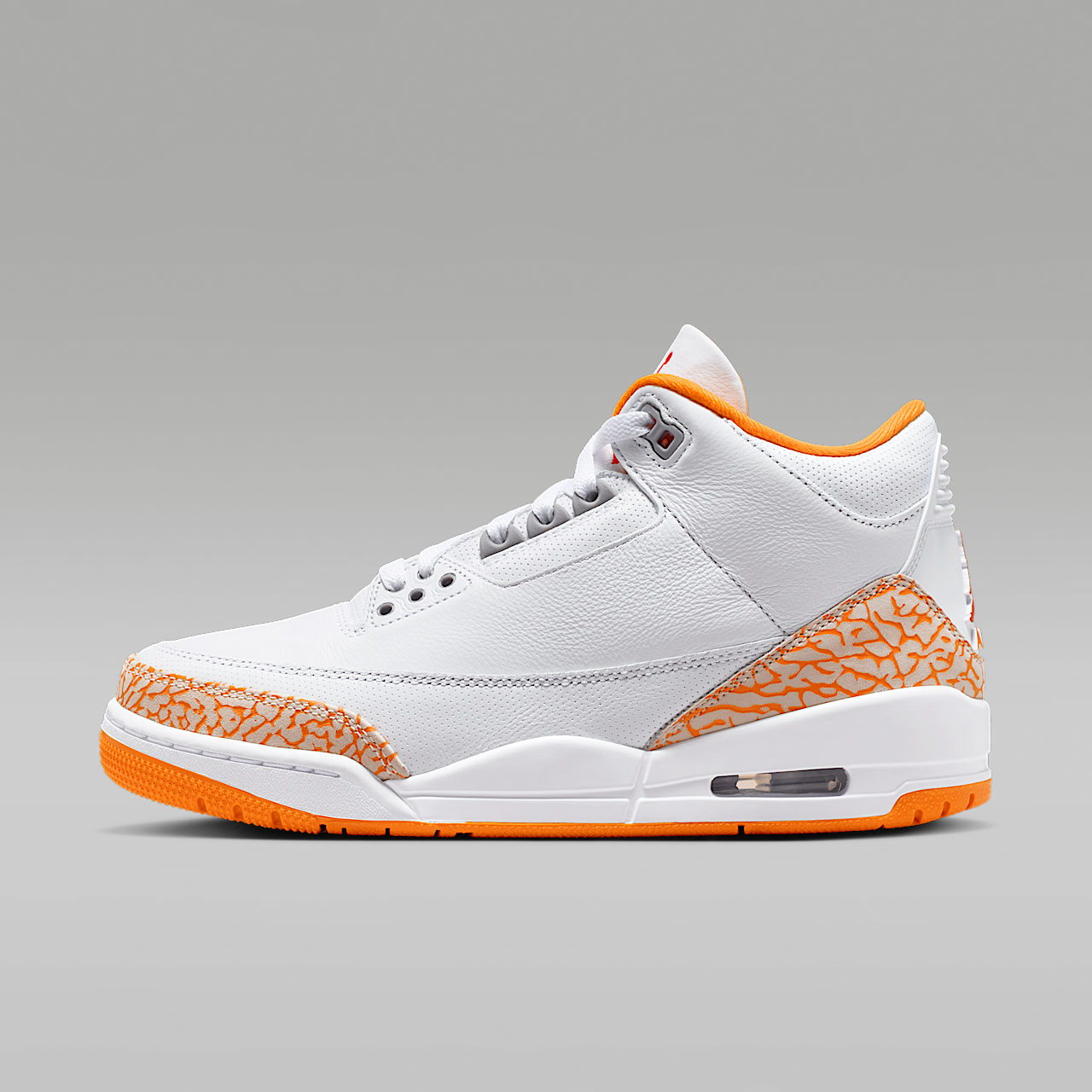 Air 3 Retro "White and Orange Peel" Women's Shoes