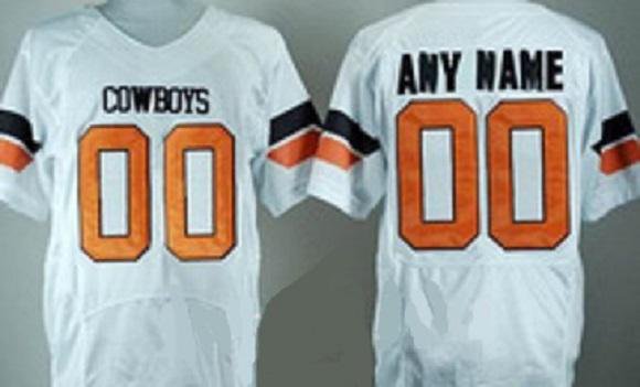 Custom Custom Oklahoma State Cowboys Jersey Name and Number NCAA College Football Style