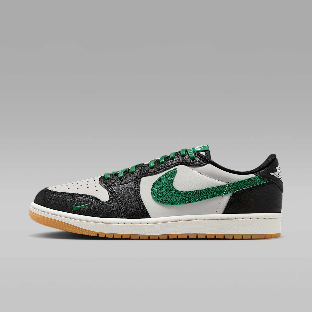 Air Jordan 1 Retro Low OG "Phantom and Pine Green" Men's Shoes
