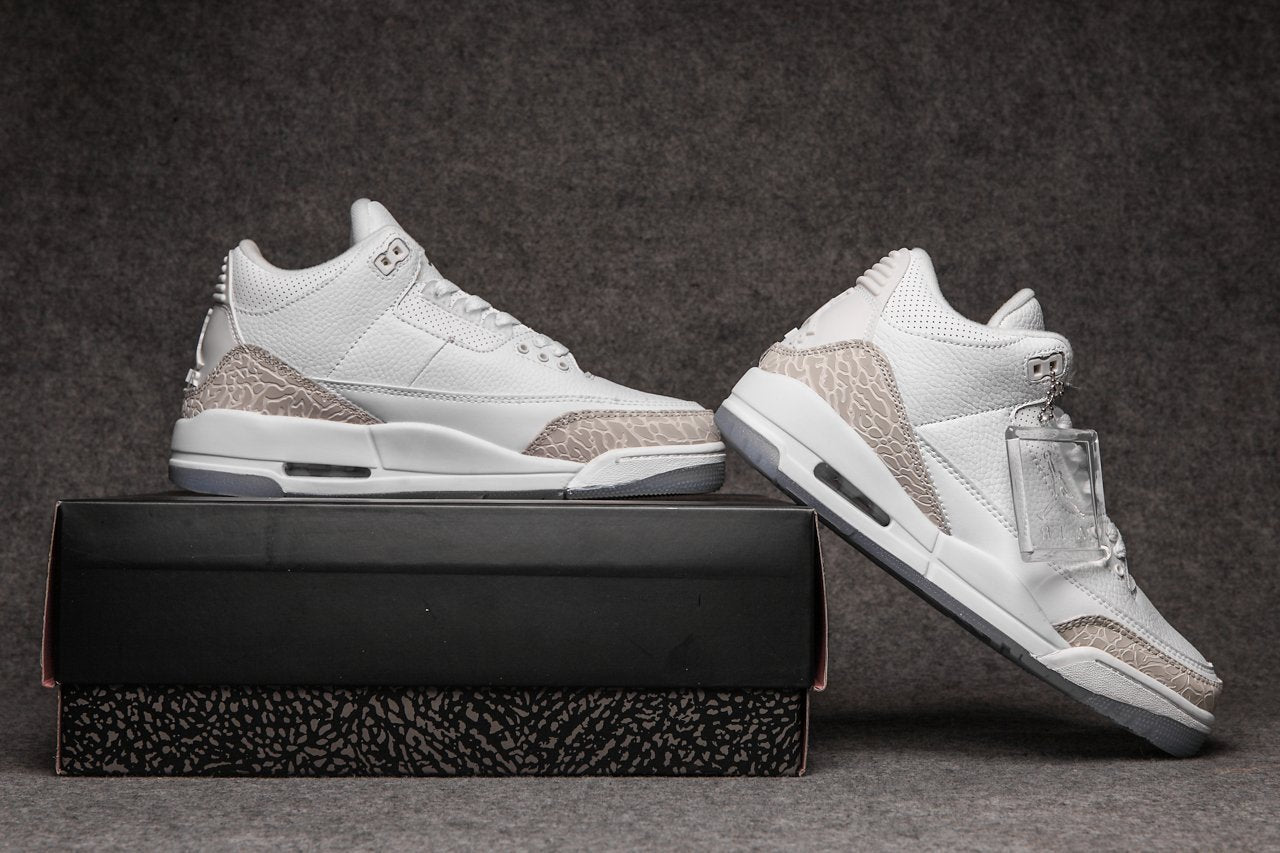 Air Jordan 3 White Grey Cement AJ3