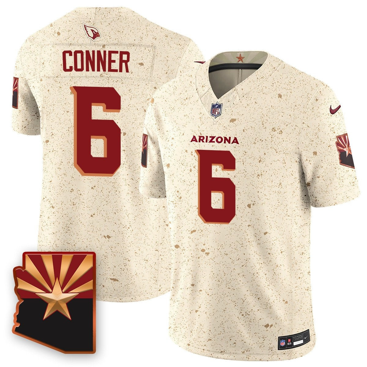 Custom Men’s #6 James Conner Arizona Cardinals F.U.S.E. Limited Rivalry Series Jersey