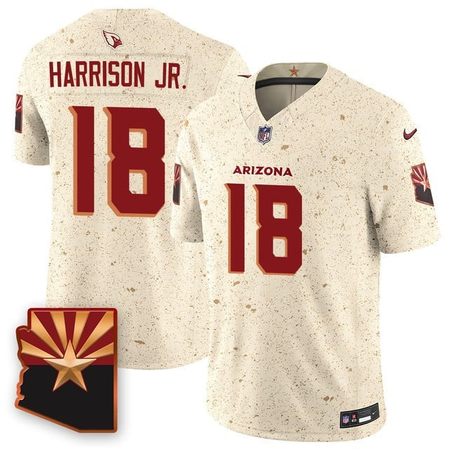 Custom Men’s Arizona Cardinals #18 Marvin Harrison Jr. F.U.S.E. Limited Rivalry Series Jersey