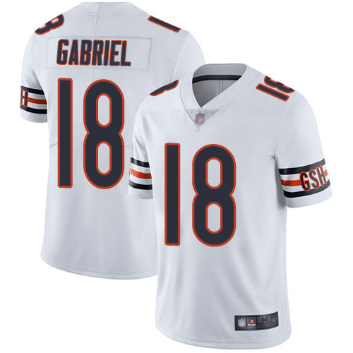 Custom Bears #18 Taylor Gabriel White Youth Stitched Football Vapor Untouchable Limited Jersey