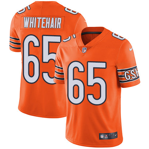 Custom Bears #65 Cody Whitehair Orange Men’s Stitched Football Limited Rush Jersey