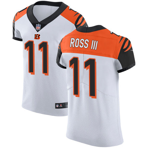 Custom Bengals #11 John Ross III White Men’s Stitched Football Vapor Untouchable Elite Jersey
