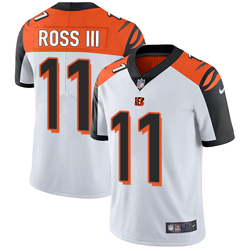 Custom Bengals #11 John Ross III White Men’s Stitched Football Vapor Untouchable Limited Jersey