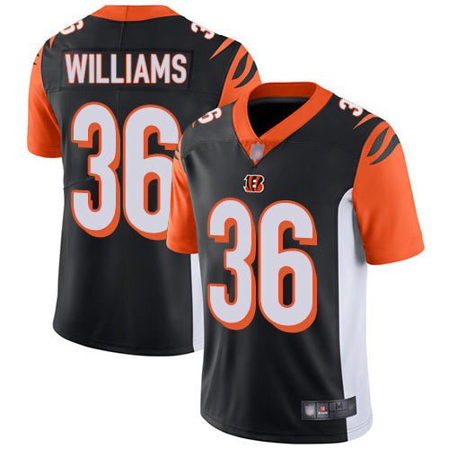 Custom Bengals #36 Shawn Williams Black Team Color Men’s Stitched Football Vapor Untouchable Limited Jersey