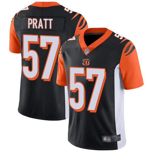 Custom Bengals #57 Germaine Pratt Black Team Color Men’s Stitched Football Vapor Untouchable Limited Jersey