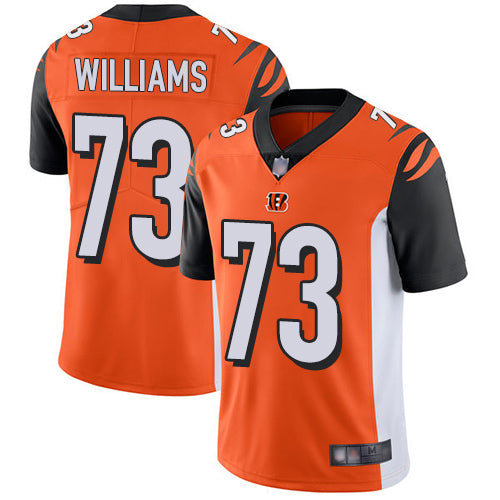 Custom Bengals #73 Jonah Williams Orange Alternate Youth Stitched Football Vapor Untouchable Limited Jersey