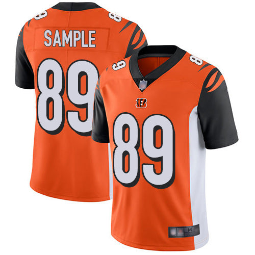 Custom Bengals #89 Drew Sample Orange Alternate Youth Stitched Football Vapor Untouchable Limited Jersey