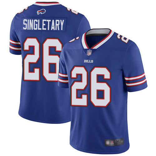 Custom Bills #26 Devin Singletary Royal Blue Team Color Youth Stitched Football Vapor Untouchable Limited Jersey