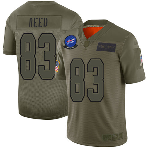 Custom Bills #83 Andre Reed Camo Men’s Stitched Football Limited 2019 Salute To Service Jersey
