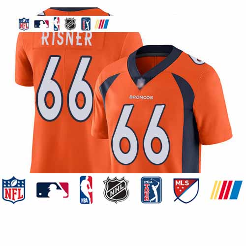 Custom Broncos #66 Dalton Risner Orange Team Color Men’s Stitched Football Vapor Untouchable Limited Jersey