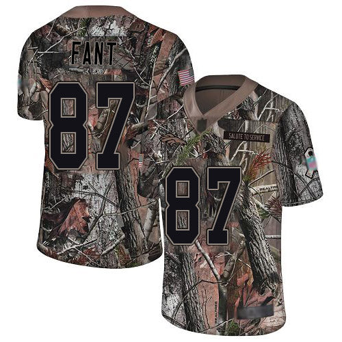 Custom Broncos #87 Noah Fant Camo Men’s Stitched Football Limited Rush Realtree Jersey