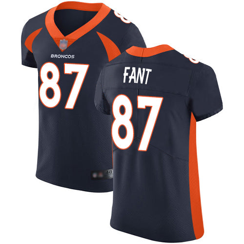 Custom Broncos #87 Noah Fant Navy Blue Alternate Men’s Stitched Football Vapor Untouchable Elite Jersey