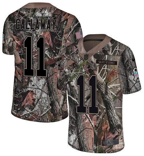 Custom Browns #11 Antonio Callaway Camo Youth Stitched Football Limited Rush Realtree Jersey