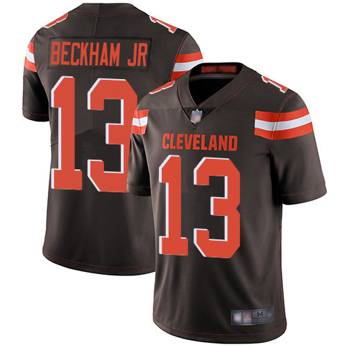 Custom Browns #13 Odell Beckham Jr Brown Team Color Youth Stitched Football Vapor Untouchable Limited Jersey