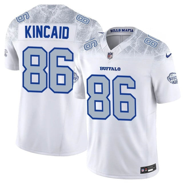 Custom Men’s Buffalo Bills #86 Dalton Kincaid Vapor F.U.S.E. Limited Rivalry Series Jersey