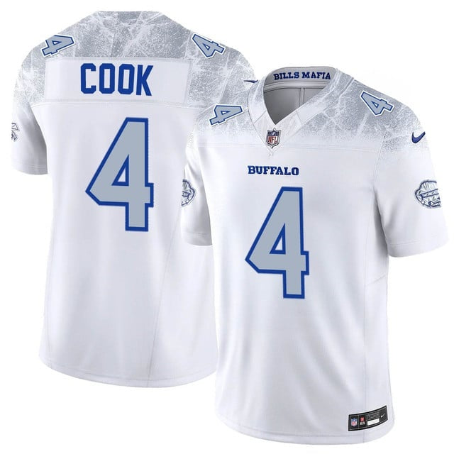 Custom Men’s Buffalo Bills #4 James Cook Vapor F.U.S.E. Limited Rivalry Series Jersey