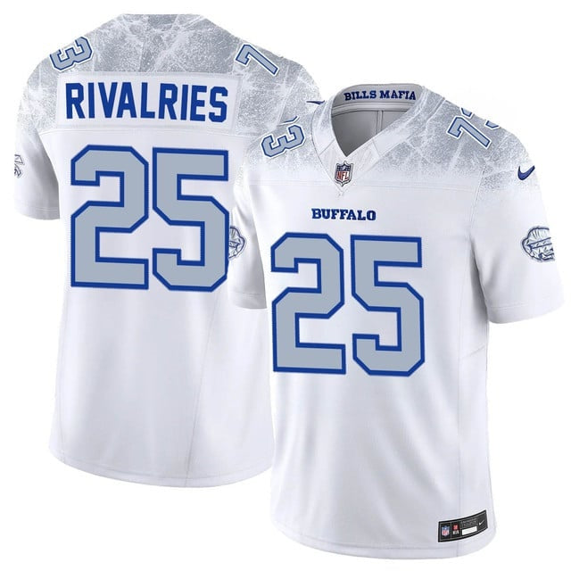 Custom Men’s Buffalo Bills #25 Rivalries Vapor F.U.S.E. Limited Rivalry Series Jersey