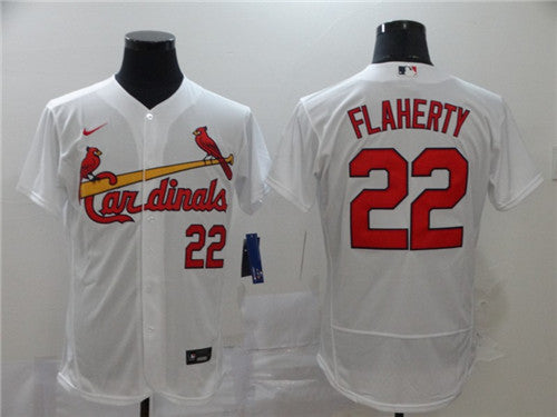 Custom Cardinals 22 Jack Flaherty White 2020 Flexbase Jersey