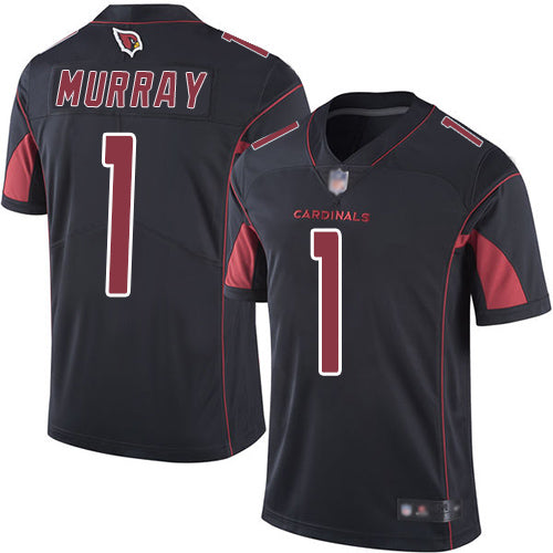 Custom Cardinals #1 Kyler Murray Black Men’s Stitched Football Limited Rush Jersey