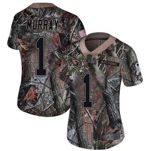 Custom Cardinals #1 Kyler Murray Camo Women’s Stitched Football Limited Rush Realtree Jersey