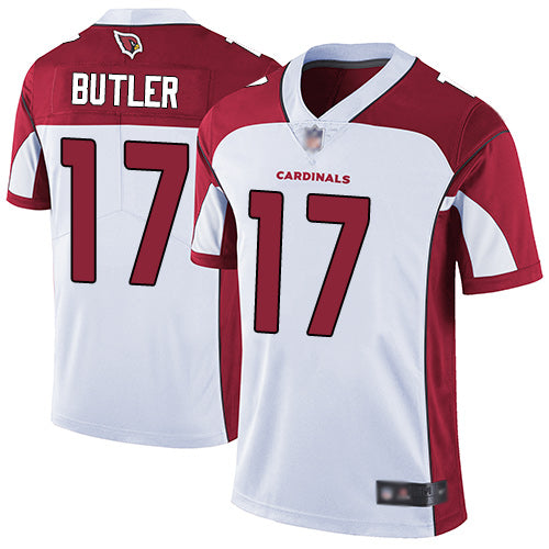 Custom Cardinals #17 Hakeem Butler White Men’s Stitched Football Vapor Untouchable Limited Jersey