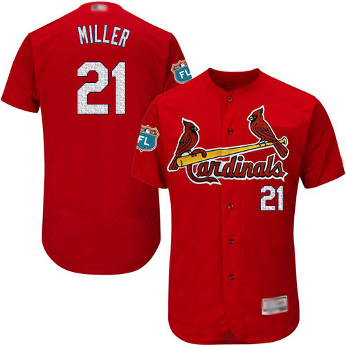 Custom Cardinals #21 Andrew Miller Red Flexbase Collection Stitched Baseball Jersey