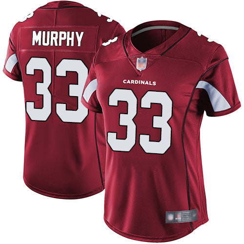 Custom Cardinals #33 Byron Murphy Red Team Color Women’s Stitched Football Vapor Untouchable Limited Jersey