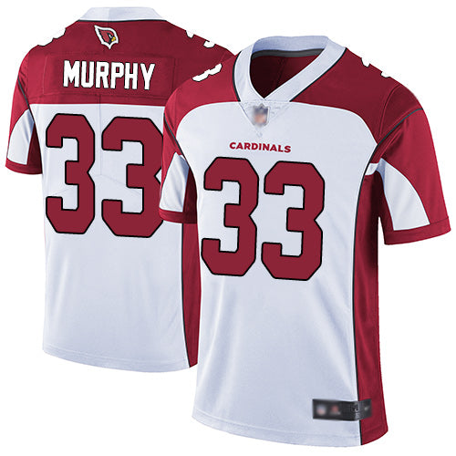 Custom Cardinals #33 Byron Murphy White Men’s Stitched Football Vapor Untouchable Limited Jersey