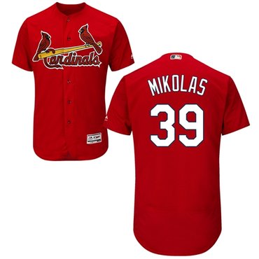 Custom Cardinals #39 Miles Mikolas Red Flexbase Collection Stitched Baseball Jersey