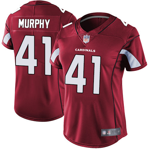 Custom Cardinals #41 Byron Murphy Red Team Color Women’s Stitched Football Vapor Untouchable Limited Jersey