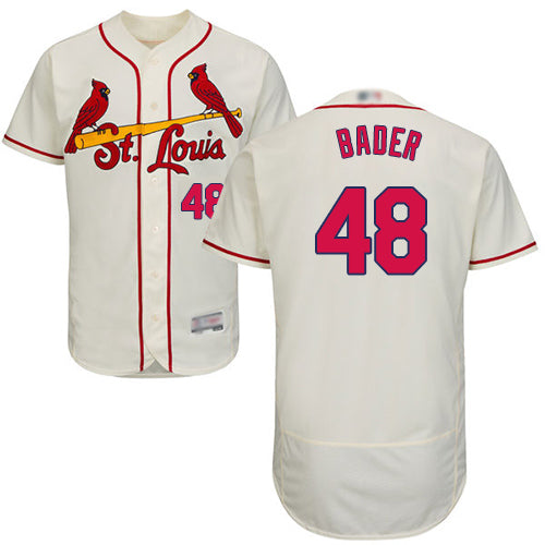 Custom Cardinals #48 Harrison Bader Cream Flexbase Collection Stitched Baseball Jersey