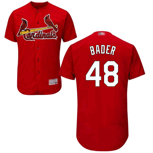 Custom Cardinals #48 Harrison Bader Red Flexbase Collection Stitched Baseball Jersey