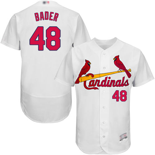 Custom Cardinals #48 Harrison Bader White Flexbase Collection Stitched Baseball Jersey