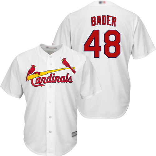 Custom Cardinals #48 Harrison Bader White New Cool Base Stitched Baseball Jersey