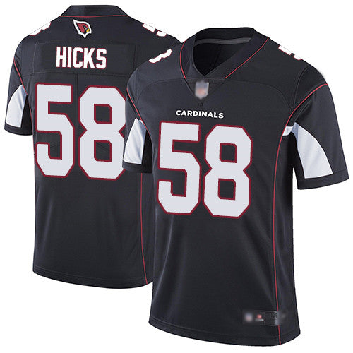Custom Cardinals #58 Jordan Hicks Black Alternate Men’s Stitched Football Vapor Untouchable Limited Jersey