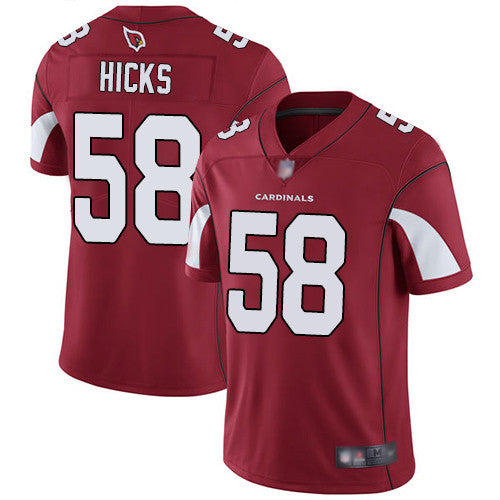 Custom Cardinals #58 Jordan Hicks Red Team Color Men’s Stitched Football Vapor Untouchable Limited Jersey