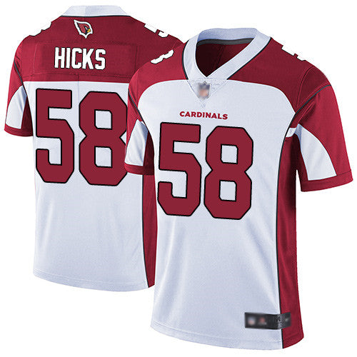 Custom Cardinals #58 Jordan Hicks White Men’s Stitched Football Vapor Untouchable Limited Jersey