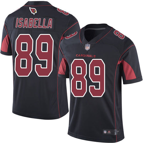 Custom Cardinals #89 Andy Isabella Black Men’s Stitched Football Limited Rush Jersey