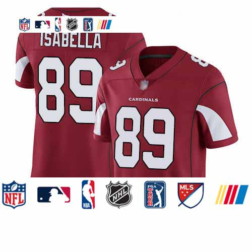 Custom Cardinals #89 Andy Isabella Red Team Color Youth Stitched Football Vapor Untouchable Limited Jersey