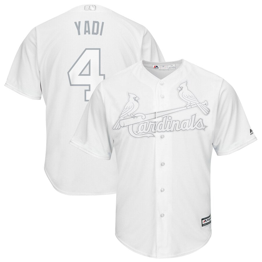 Custom Cardinals 4 Yadier Molina Yadi White 2019 Players’ Weekend Player Jersey